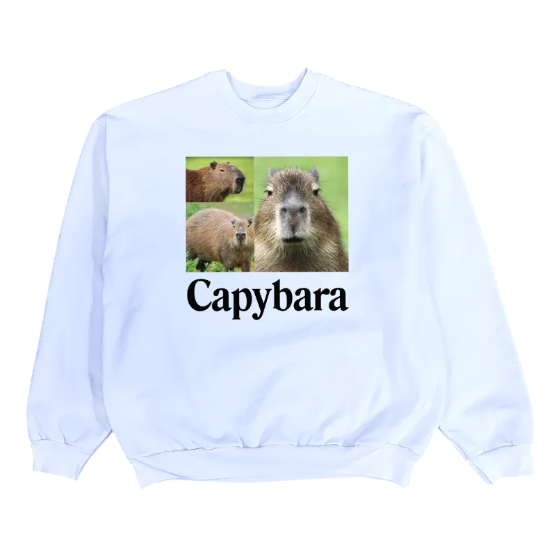 Lace Design Capybara Crewneck