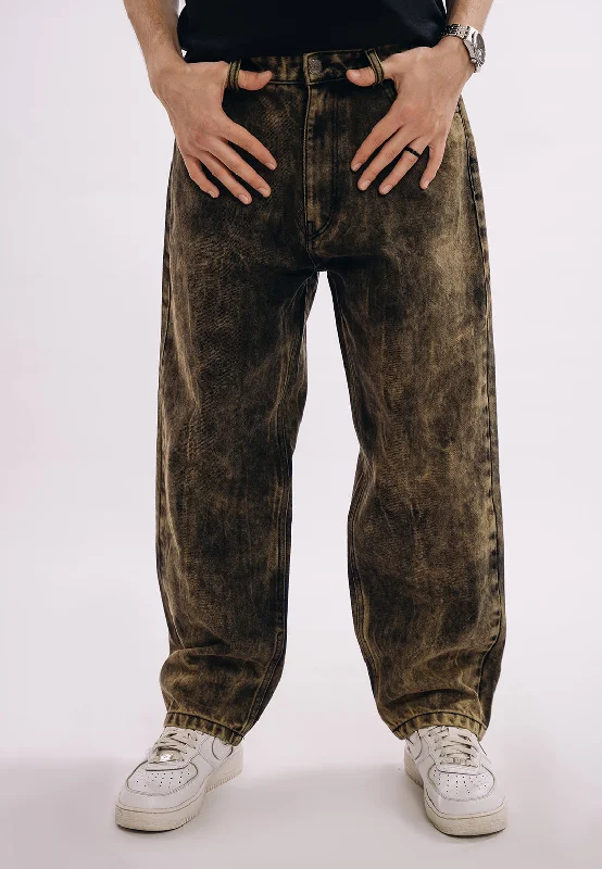 Fashion Pioneer Baggy Fit Jeans - Distressed Over Dyed
