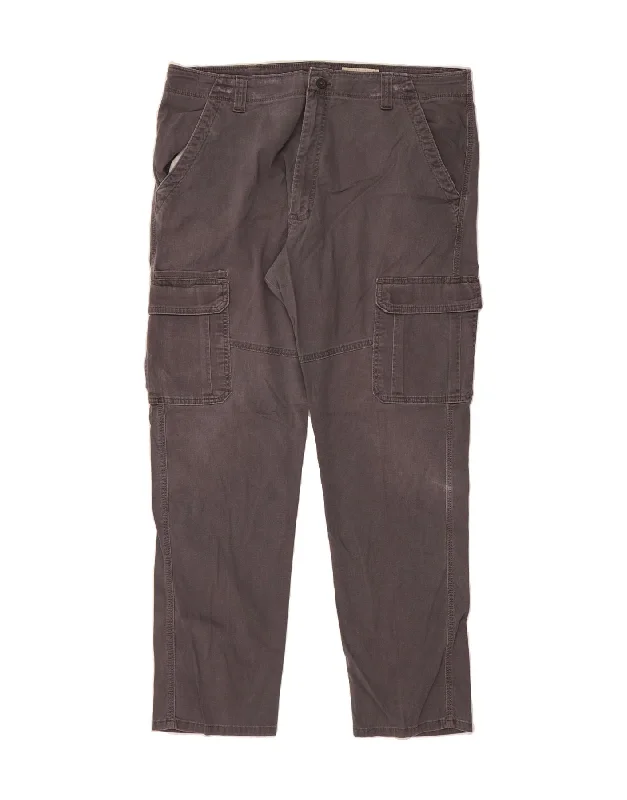 Soft Comfort WRANGLER Mens Relaxed Fit Cargo Trousers W40 L31 Grey