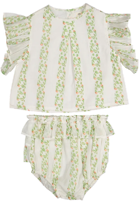 Cozy Apparel WHOOPI CUSTOM BABY SET-Rose Bud Forest