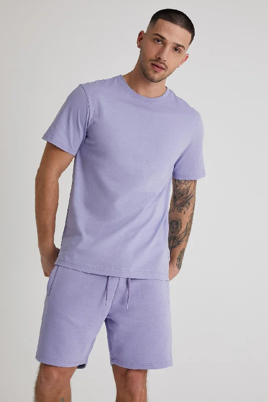 Must-have For Fashion Aston crew neck t-shirt in Amethyst
