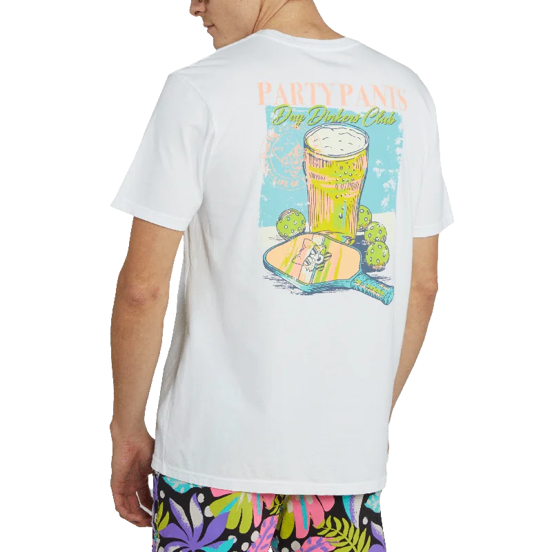 Lazy Home Day Dinker White Pickleball T-Shirt