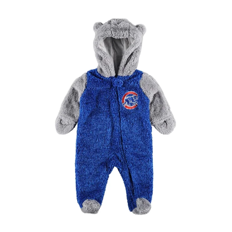 Exquisite Fabrics MLB - Kids' (Infant) Chicago Cubs Game Nap Teddy Fleece Full Zip Sleeper (HK3N1FE7F CUB) Exquisite Fabrics MLB - Kids' (Infant) Chicago Cubs Game Nap Teddy Fleece Full Zip Sleeper (HK3N1FE7F CUB)