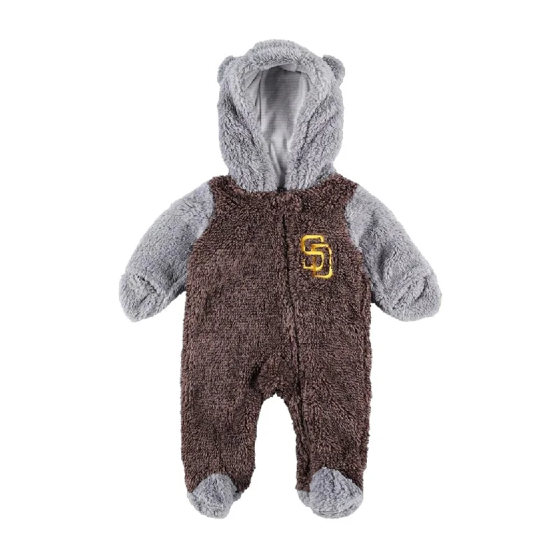 Street Cool MLB - Kids' (Infant) San Diego Padres Game Nap Teddy Fleece Full Zip Sleeper (HK3N1FE7F SDP) Street Cool MLB - Kids' (Infant) San Diego Padres Game Nap Teddy Fleece Full Zip Sleeper (HK3N1FE7F SDP)