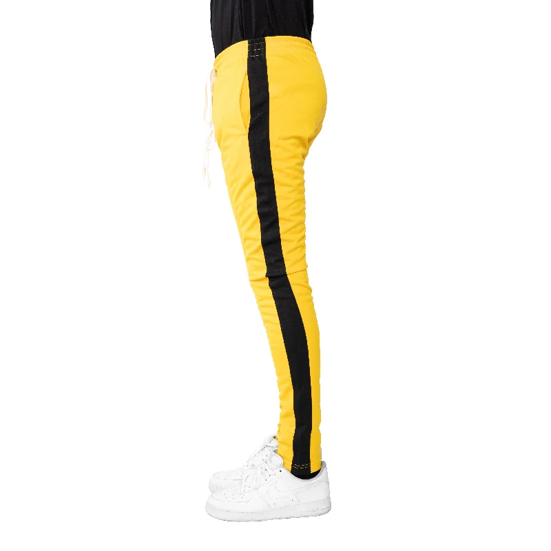 College Style EPTM TRACK PANTS-YELLOW BLACK