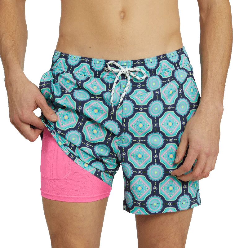 Soft And Comfortable Quantum Navy Sport Lined Shorts