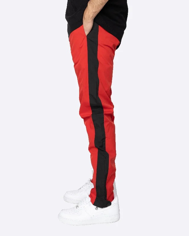 Personalized Design EPTM NYLON BASIC TRACK PANTS-RED/BLACK