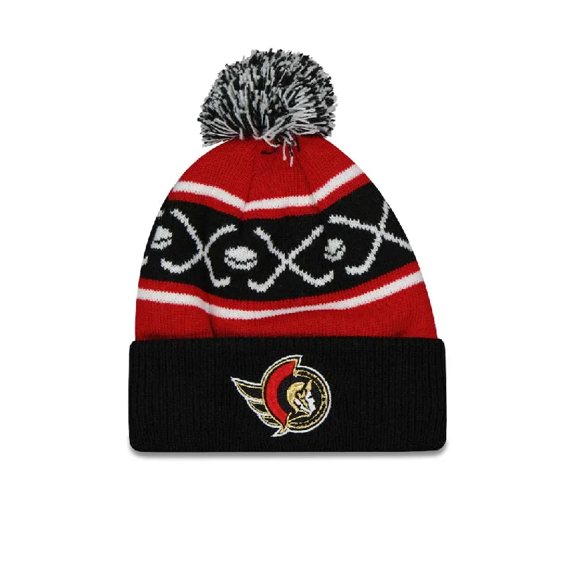 Sports And Leisure NHL - Kids' (Infant) Ottawa Senators Face-Off Cuff Pom Knit Hat (HK5IOHAUKF20 SEN) Sports And Leisure NHL - Kids' (Infant) Ottawa Senators Face-Off Cuff Pom Knit Hat (HK5IOHAUKF20 SEN)