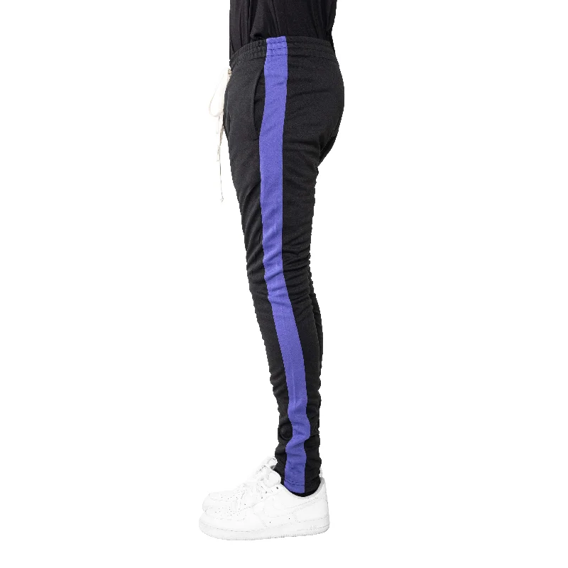 Wearable At Home Or Out EPTM BLACK/PURPLE-TRACK PANTS