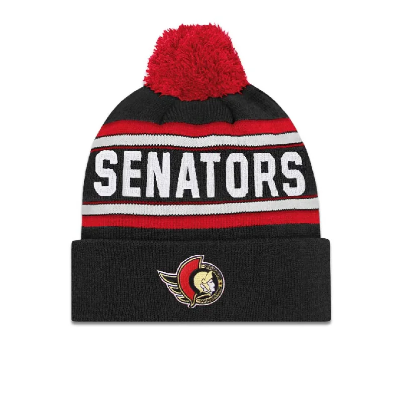 Playful Style NHL - Kids' (Youth) Ottawa Senators WJ Cuff Pom Beanie (HK5BOHANJF20 SEN)