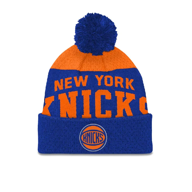Lively And Youthful NBA - Kids' (Youth) New York Knicks Collegiate Arch Knit Hat (HK2BOBC8P NYK) Lively And Youthful NBA - Kids' (Youth) New York Knicks Collegiate Arch Knit Hat (HK2BOBC8P NYK)