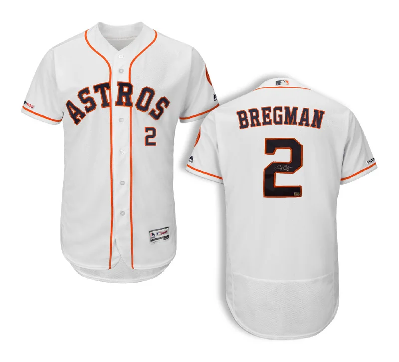 All-Day Comfort Alex Bregman Autographed White Authentic Houston Astros Jersey