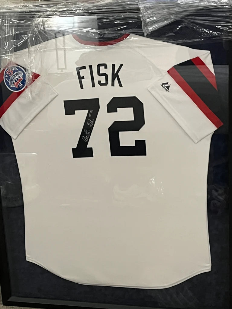 High-quality Styles Carlton Fisk Framed Autographed Jersey - Player's Closet Project High-quality Styles Carlton Fisk Framed Autographed Jersey - Player's Closet Project
