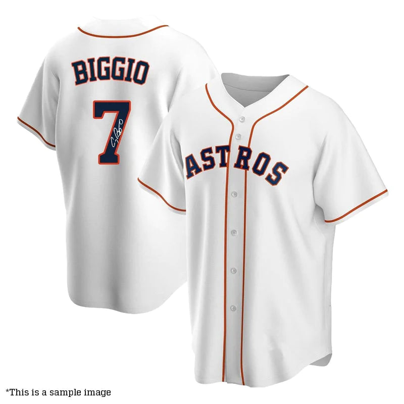 Exclusive Customization Craig Biggio Autographed Astros White Home Replica Jersey - TriStar Authenticated Exclusive Customization Craig Biggio Autographed Astros White Home Replica Jersey - TriStar Authenticated