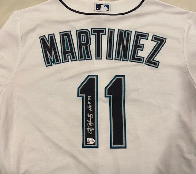 Comfortable And Cold-proof Edgar Martinez Autographed "HOF 19" White Home Replica Jersey Comfortable And Cold-proof Edgar Martinez Autographed "HOF 19" White Home Replica Jersey