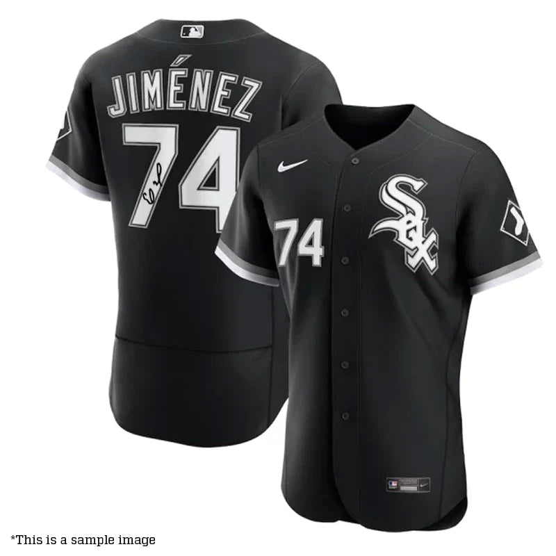 Relaxed Style Eloy Jimenez Autographed Black Chicago White Sox Authentic Jersey