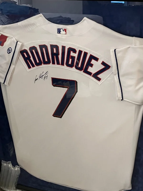 Fashion Selection Ivan Rodriguez Framed Autographed Jersey - Player's Closet Project Fashion Selection Ivan Rodriguez Framed Autographed Jersey - Player's Closet Project