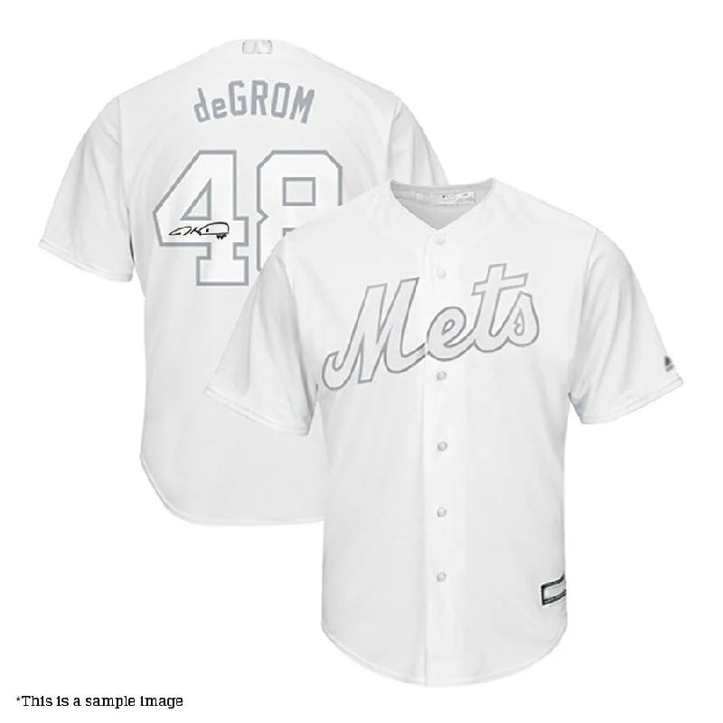 British Style Jacob deGrom Autographed 2019 Authentic Players' Weekend Jersey