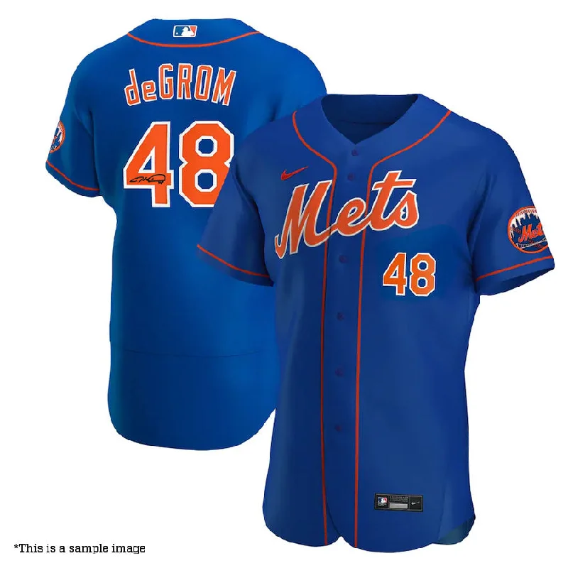 Classic Choice Jacob deGrom Autographed Mets Authentic Blue Jersey