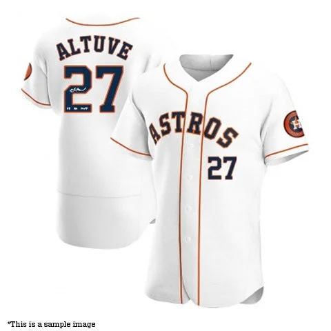 High-quality Design Jose Altuve Autographed "17 AL MVP" White Authentic Astros Jersey High-quality Design Jose Altuve Autographed "17 AL MVP" White Authentic Astros Jersey