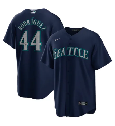 Age-reducing Style Julio Rodriguez Autographed Mariners Navy Replica Jersey
