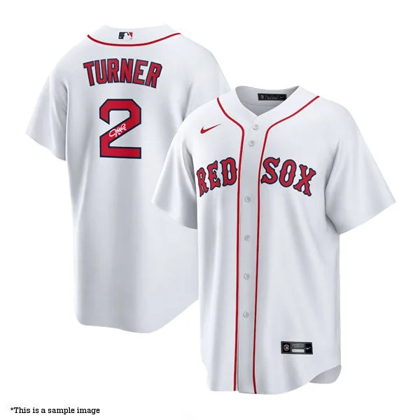 Trendy Items Justin Turner Autographed Authentic Red Sox Jersey
