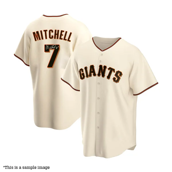 New Products Kevin Mitchell Autographed "1989 NL MVP" Cream Giants Replica Jersey