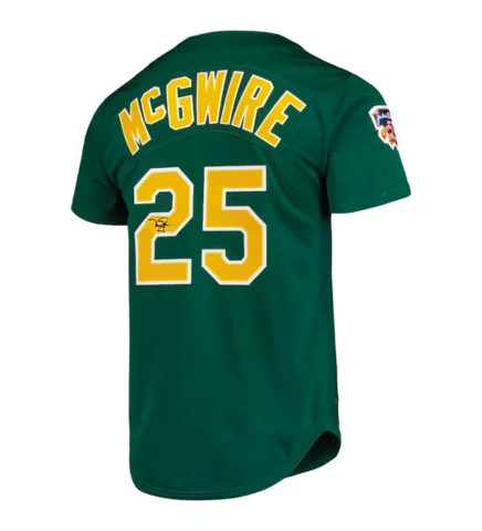 Youthful Street Fashion Mark McGwire Autographed Athletics Mitchell & Ness Jersey