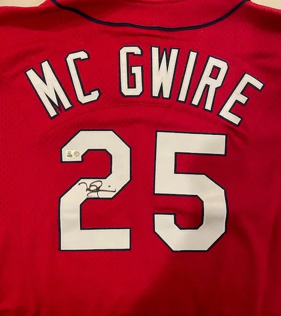 Sweet Style Mark McGwire Autographed Cardinals Red Mitchell & Ness Jersey