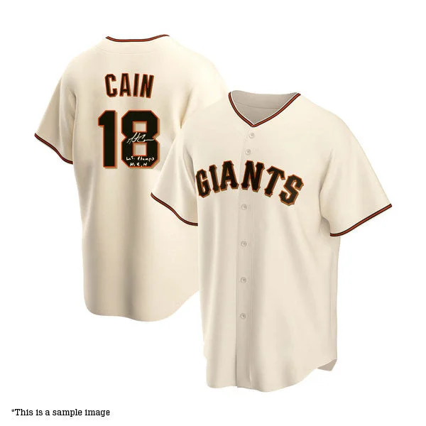 High Street Fashion Matt Cain Autographed "WS Champs 10,12,14" Cream Giants Replica Jersey High Street Fashion Matt Cain Autographed "WS Champs 10,12,14" Cream Giants Replica Jersey