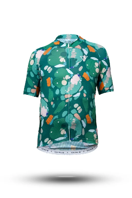 Effortless Looks Men's Gravel Series Venture Cycling Jersey (Verdant)