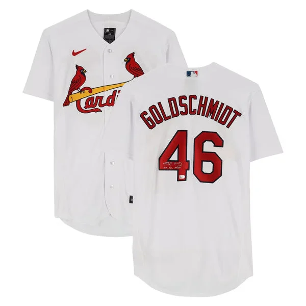 Celebrity Style Paul Goldschmidt Autographed "22 NL MVP" White Nike Replica Cardinals Jersey Celebrity Style Paul Goldschmidt Autographed "22 NL MVP" White Nike Replica Cardinals Jersey
