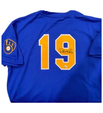 Soft And Comfortable Robin Yount Autographed "HOF 99" Brewers Mitchell & Ness Batting Practice Jersey Soft And Comfortable Robin Yount Autographed "HOF 99" Brewers Mitchell & Ness Batting Practice Jersey