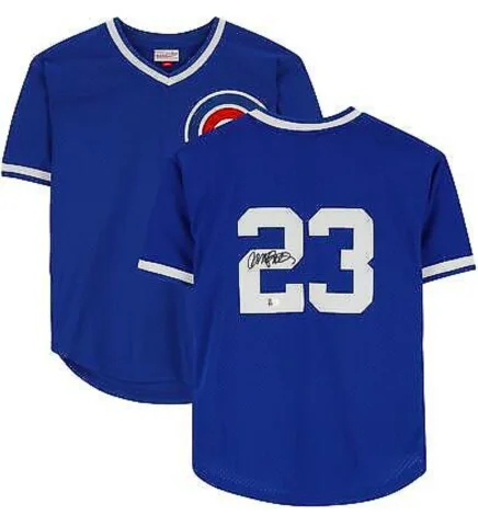Chic Relaxation Ryne Sandberg Autographed Cubs Blue Mitchell & Ness Replica Jersey Chic Relaxation Ryne Sandberg Autographed Cubs Blue Mitchell & Ness Replica Jersey