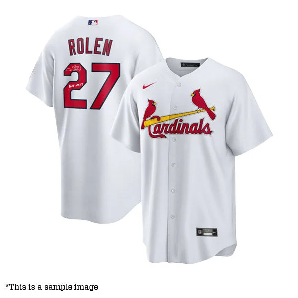 Personalized Wear Scott Rolen Autographed "HOF 2023" Cardinals White Replica Jersey Personalized Wear Scott Rolen Autographed "HOF 2023" Cardinals White Replica Jersey