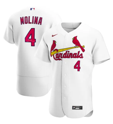 New Season Series Yadier Molina Autographed "06/11 WS Champs" White Cardinals Authentic Jersey New Season Series Yadier Molina Autographed "06/11 WS Champs" White Cardinals Authentic Jersey