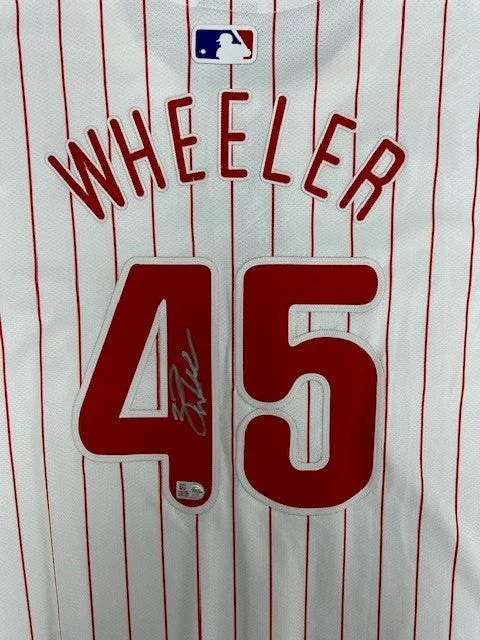 Fresh And Elegant Zack Wheeler Autographed Authentic Phillies Jersey