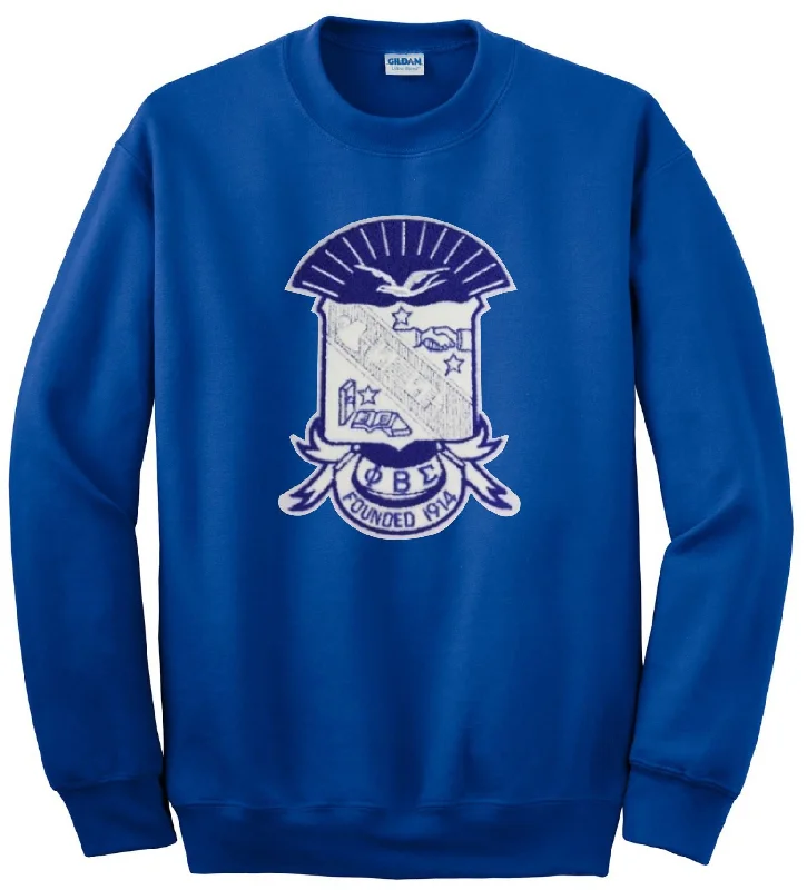 French Retro Sigma Chenille Crest Crewneck