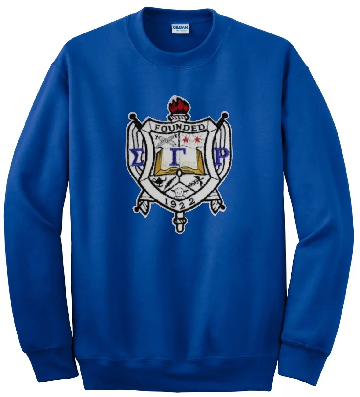 Versatile Items SGRho Chenille Crest Crewneck