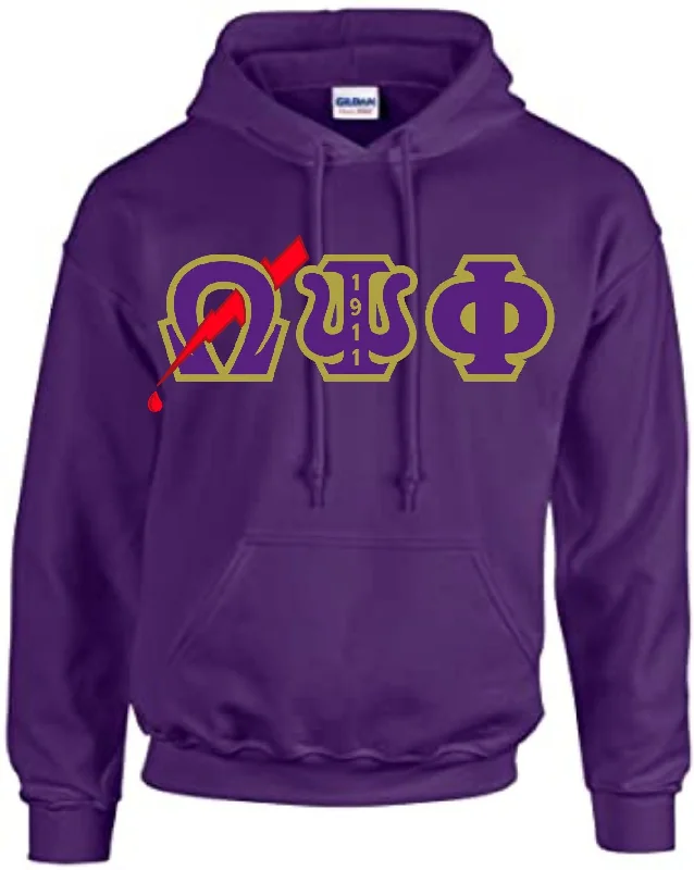 Urban Style Omega Lightning Bolt Hoodie
