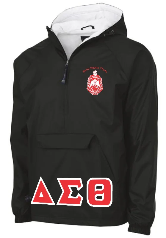 Simple Matching Delta Pullover Jacket