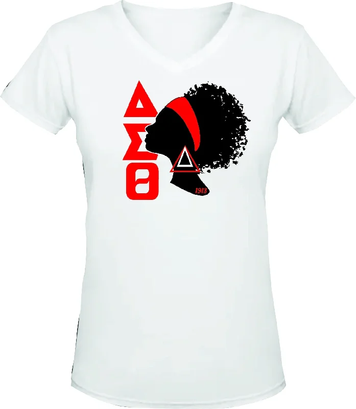 Chic Outfits Delta Silhouette V-Neck Tee