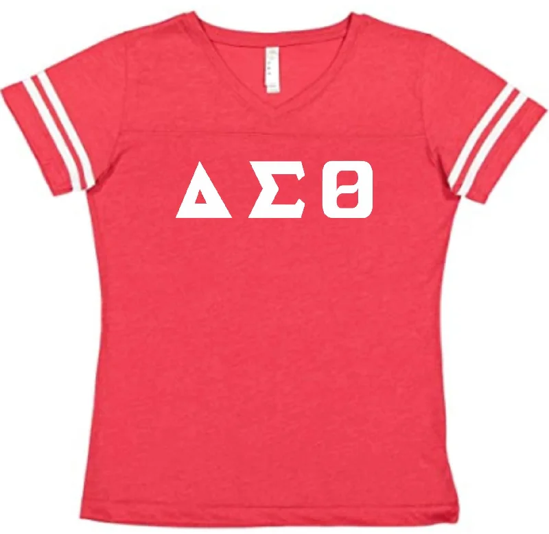 Free And Casual Delta Ladies Football Tee