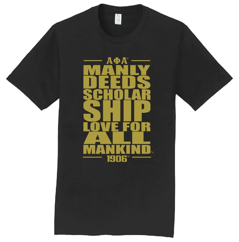 Outdoor Trend Alpha Printed Motto Tee