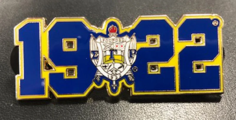 Romantic Data SGRho Crest Year Pin