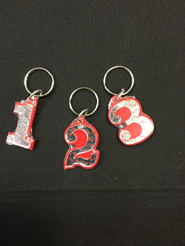 Lounge Chic Delta Single Number Keychain