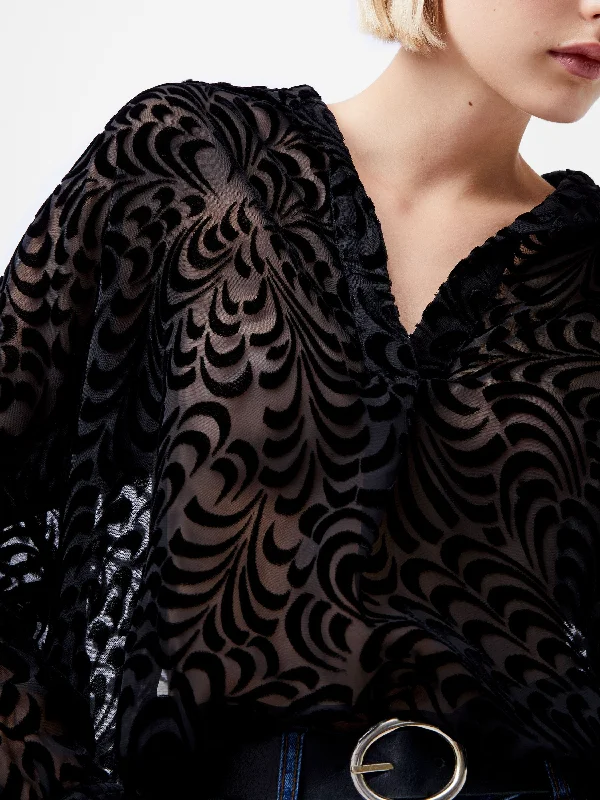 Personalized Wear Diandra Devore Long Sleeve Popover Shirt