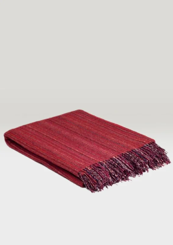 Personalized Wear Mcnutt Pure Wool Throw Red Heritage
