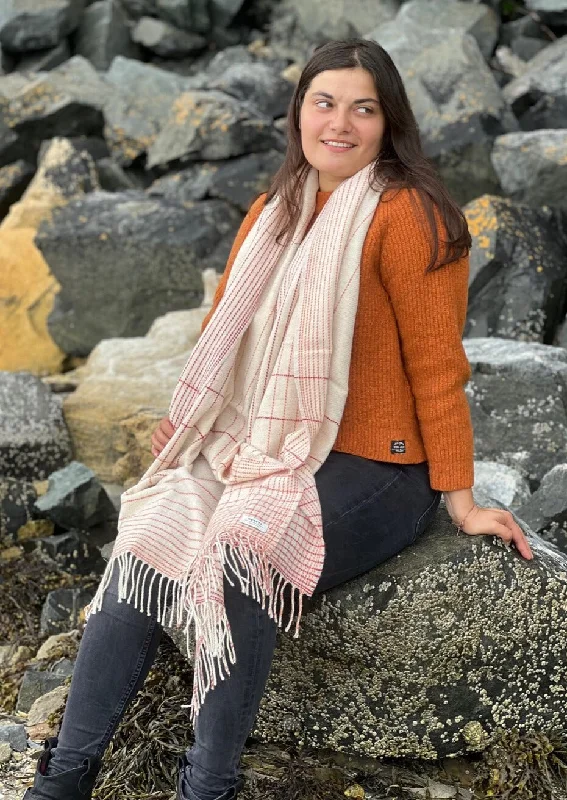 Easygoing Fashion Mcnutt Orange Stripe Pashmina Wrap