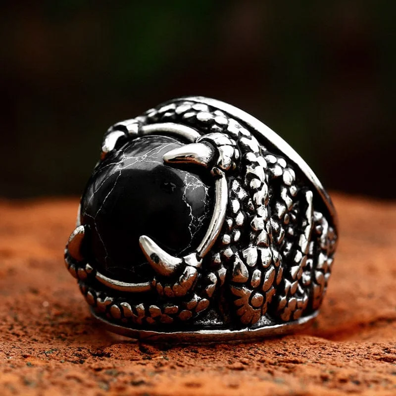 Goddess Style Men's Punk Snake Claw Ring